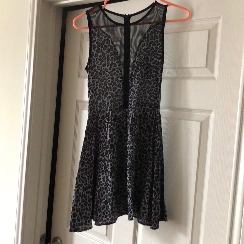 Black Cheetah Party Dress